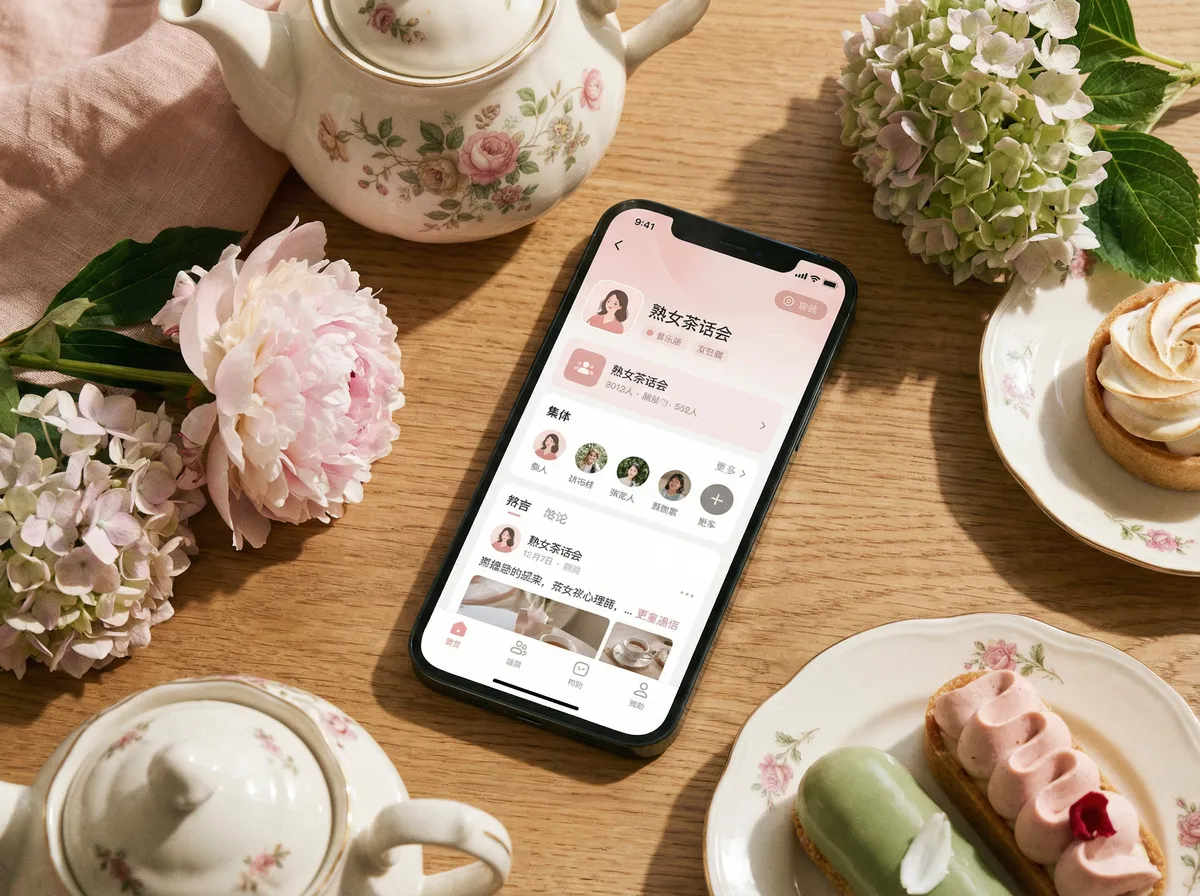 顾茜茜 手机应用界面展示